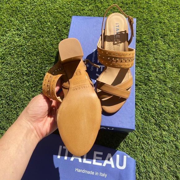 NEW Soldani Studded Slingback Sandal in the box - Picture 5 of 7